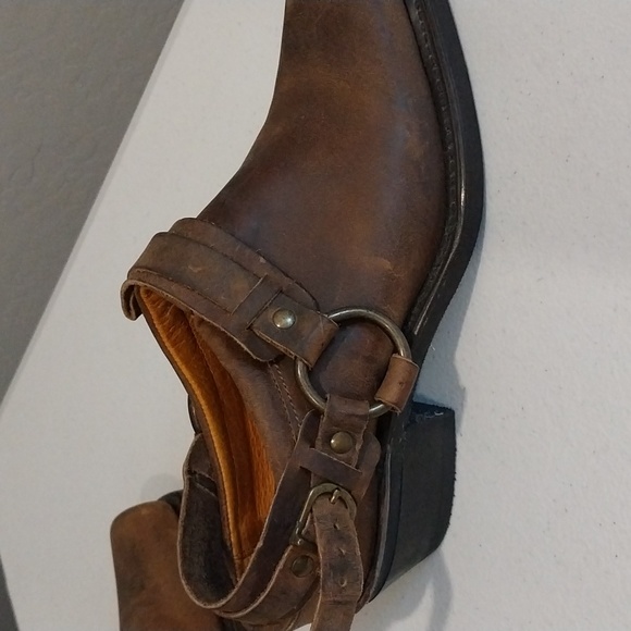 Frye brown leather harness mules - Picture 2 of 6